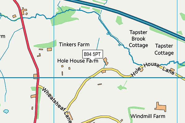 B94 5PT map - OS VectorMap District (Ordnance Survey) B94 5PT map - OS VectorMap District (Ordnance Survey)