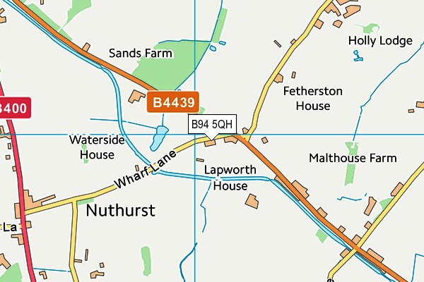 B94 5QH map - OS VectorMap District (Ordnance Survey) B94 5QH map - OS VectorMap District (Ordnance Survey)