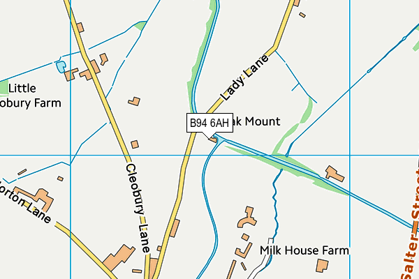 B94 6AH map - OS VectorMap District (Ordnance Survey) B94 6AH map - OS VectorMap District (Ordnance Survey)