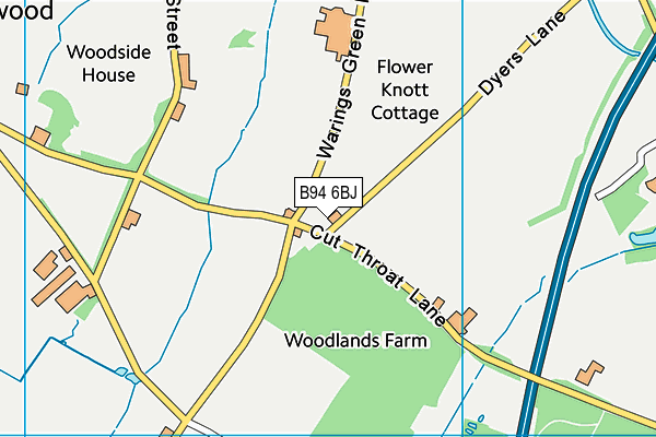B94 6BJ map - OS VectorMap District (Ordnance Survey) B94 6BJ map - OS VectorMap District (Ordnance Survey)