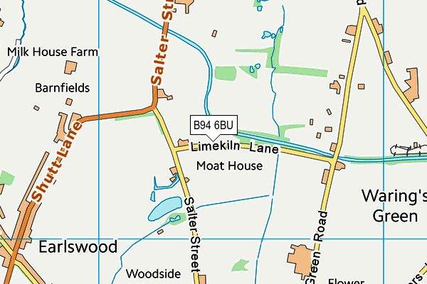 B94 6BU map - OS VectorMap District (Ordnance Survey) B94 6BU map - OS VectorMap District (Ordnance Survey)