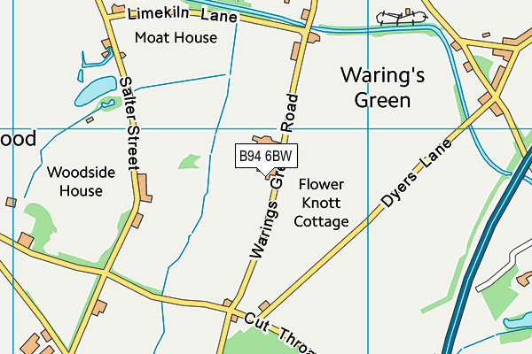 B94 6BW map - OS VectorMap District (Ordnance Survey) B94 6BW map - OS VectorMap District (Ordnance Survey)