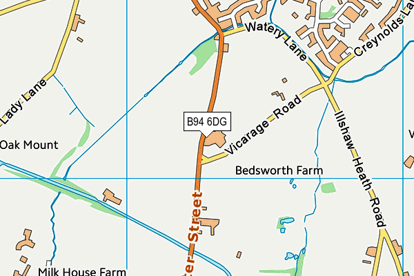 B94 6DG map - OS VectorMap District (Ordnance Survey) B94 6DG map - OS VectorMap District (Ordnance Survey)
