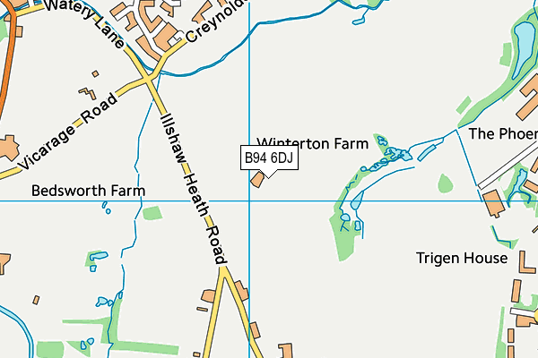 B94 6DJ map - OS VectorMap District (Ordnance Survey) B94 6DJ map - OS VectorMap District (Ordnance Survey)