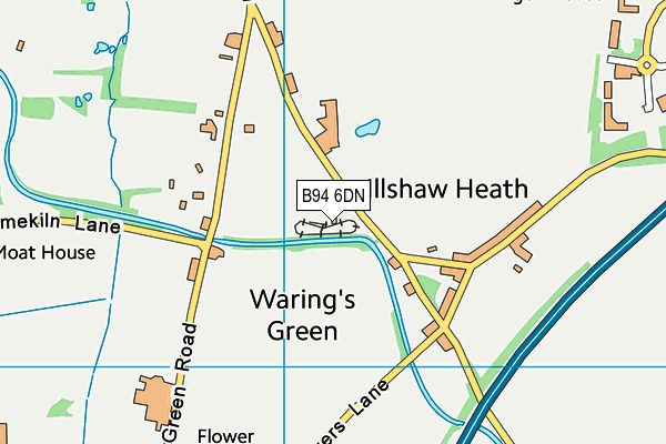 B94 6DN map - OS VectorMap District (Ordnance Survey) B94 6DN map - OS VectorMap District (Ordnance Survey)