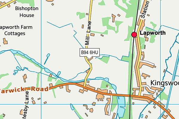 B94 6HU map - OS VectorMap District (Ordnance Survey) B94 6HU map - OS VectorMap District (Ordnance Survey)