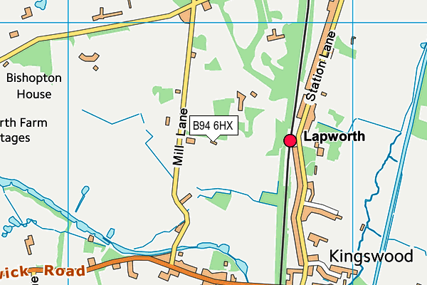 B94 6HX map - OS VectorMap District (Ordnance Survey) B94 6HX map - OS VectorMap District (Ordnance Survey)