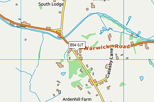 B94 6JT map - OS VectorMap District (Ordnance Survey) B94 6JT map - OS VectorMap District (Ordnance Survey)