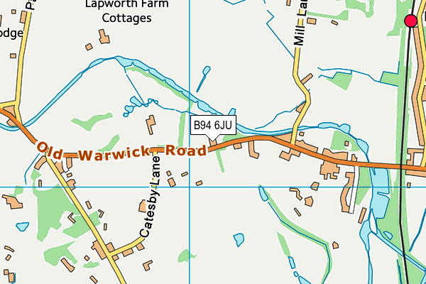B94 6JU map - OS VectorMap District (Ordnance Survey) B94 6JU map - OS VectorMap District (Ordnance Survey)