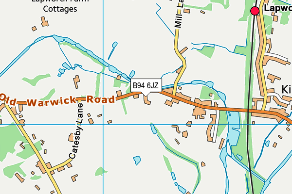 B94 6JZ map - OS VectorMap District (Ordnance Survey) B94 6JZ map - OS VectorMap District (Ordnance Survey)