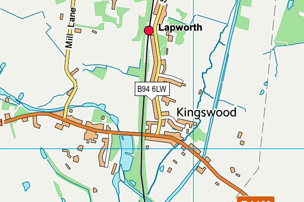 B94 6LW map - OS VectorMap District (Ordnance Survey) B94 6LW map - OS VectorMap District (Ordnance Survey)
