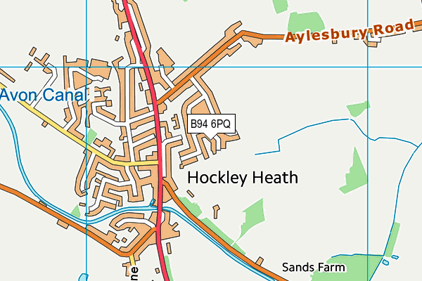 B94 6PQ map - OS VectorMap District (Ordnance Survey) B94 6PQ map - OS VectorMap District (Ordnance Survey)