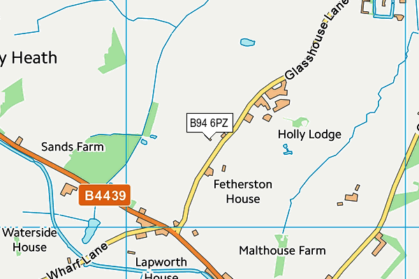 B94 6PZ map - OS VectorMap District (Ordnance Survey) B94 6PZ map - OS VectorMap District (Ordnance Survey)