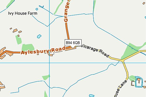 B94 6QB map - OS VectorMap District (Ordnance Survey) B94 6QB map - OS VectorMap District (Ordnance Survey)