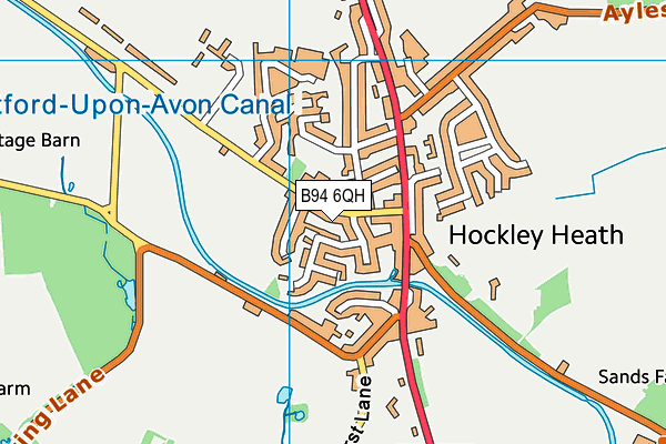 B94 6QH map - OS VectorMap District (Ordnance Survey) B94 6QH map - OS VectorMap District (Ordnance Survey)