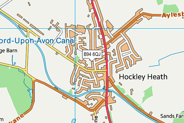 B94 6QJ map - OS VectorMap District (Ordnance Survey)