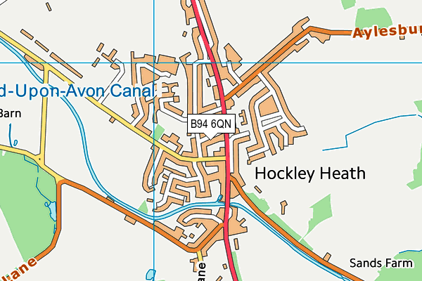 B94 6QN map - OS VectorMap District (Ordnance Survey)