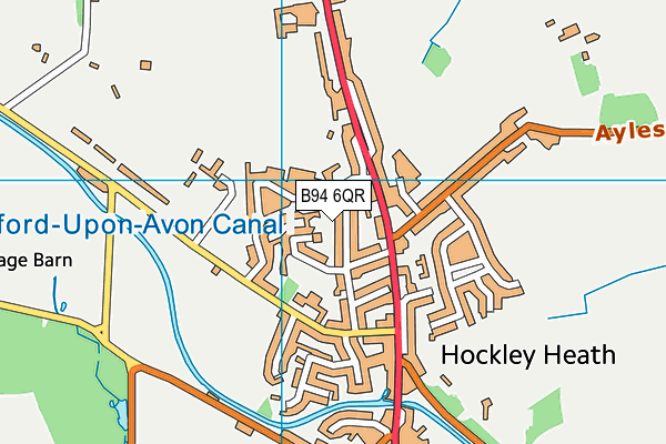 B94 6QR map - OS VectorMap District (Ordnance Survey) B94 6QR map - OS VectorMap District (Ordnance Survey)