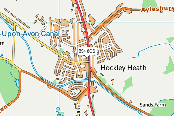 B94 6QS map - OS VectorMap District (Ordnance Survey) B94 6QS map - OS VectorMap District (Ordnance Survey)