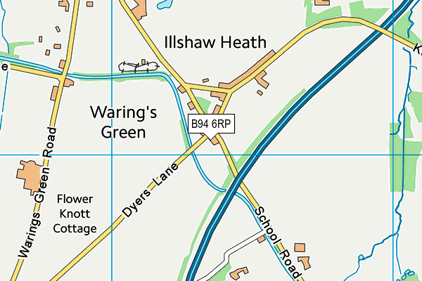 B94 6RP map - OS VectorMap District (Ordnance Survey) B94 6RP map - OS VectorMap District (Ordnance Survey)