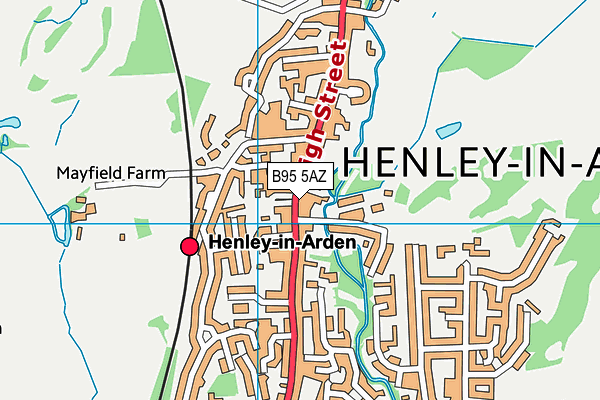 B95 5AZ map - OS VectorMap District (Ordnance Survey) B95 5AZ map - OS VectorMap District (Ordnance Survey)