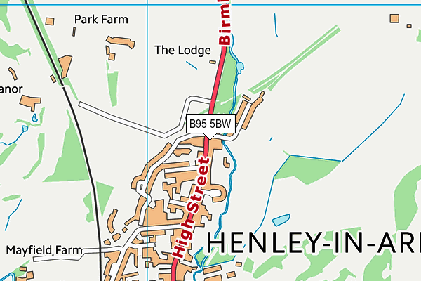 B95 5BW map - OS VectorMap District (Ordnance Survey) B95 5BW map - OS VectorMap District (Ordnance Survey)
