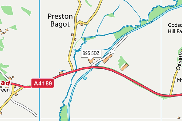 B95 5DZ map - OS VectorMap District (Ordnance Survey) B95 5DZ map - OS VectorMap District (Ordnance Survey)