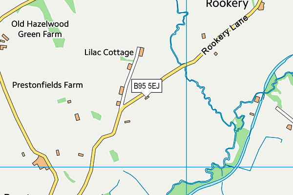 B95 5EJ map - OS VectorMap District (Ordnance Survey) B95 5EJ map - OS VectorMap District (Ordnance Survey)