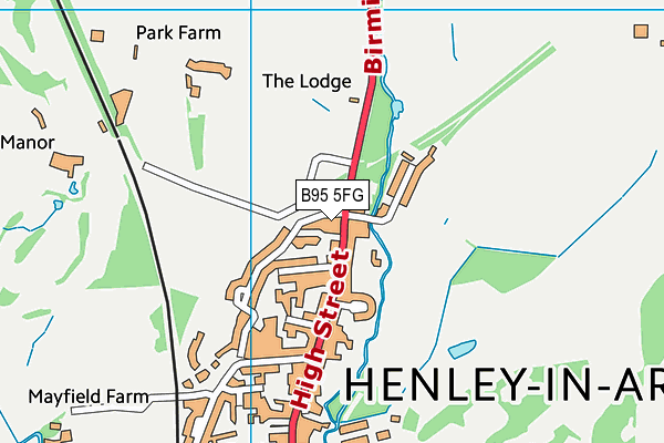 B95 5FG map - OS VectorMap District (Ordnance Survey) B95 5FG map - OS VectorMap District (Ordnance Survey)