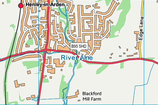 B95 5HD map - OS VectorMap District (Ordnance Survey) B95 5HD map - OS VectorMap District (Ordnance Survey)