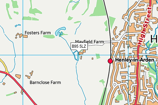 B95 5LZ map - OS VectorMap District (Ordnance Survey) B95 5LZ map - OS VectorMap District (Ordnance Survey)