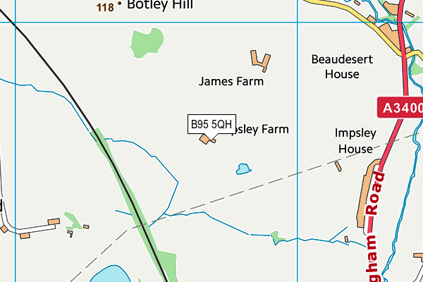 B95 5QH map - OS VectorMap District (Ordnance Survey) B95 5QH map - OS VectorMap District (Ordnance Survey)