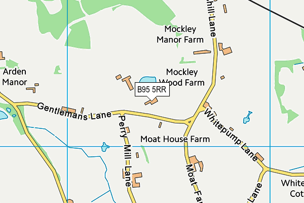 B95 5RR map - OS VectorMap District (Ordnance Survey)
