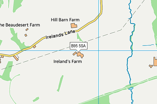 B95 5SA map - OS VectorMap District (Ordnance Survey) B95 5SA map - OS VectorMap District (Ordnance Survey)