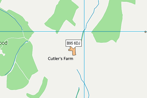 B95 6DJ map - OS VectorMap District (Ordnance Survey) B95 6DJ map - OS VectorMap District (Ordnance Survey)