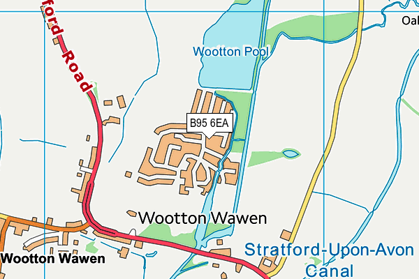 B95 6EA map - OS VectorMap District (Ordnance Survey) B95 6EA map - OS VectorMap District (Ordnance Survey)