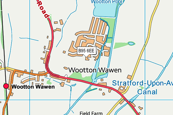 B95 6EE map - OS VectorMap District (Ordnance Survey) B95 6EE map - OS VectorMap District (Ordnance Survey)