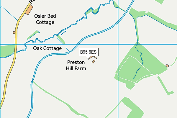 B95 6ES map - OS VectorMap District (Ordnance Survey) B95 6ES map - OS VectorMap District (Ordnance Survey)