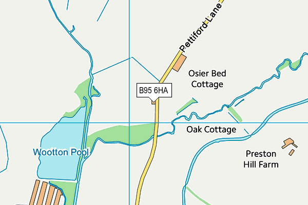 B95 6HA map - OS VectorMap District (Ordnance Survey) B95 6HA map - OS VectorMap District (Ordnance Survey)