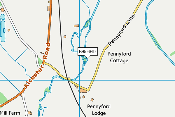 B95 6HD map - OS VectorMap District (Ordnance Survey) B95 6HD map - OS VectorMap District (Ordnance Survey)
