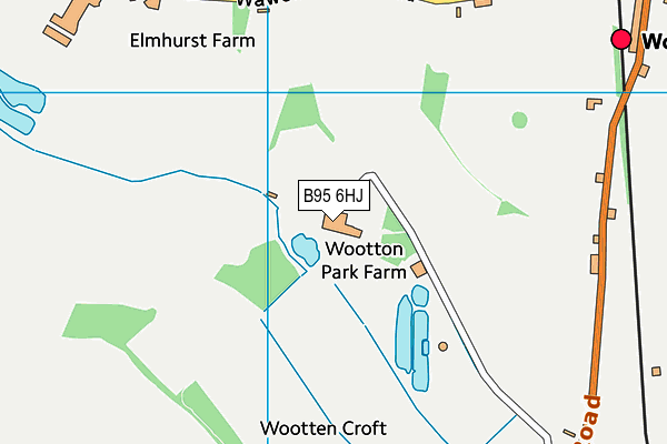 B95 6HJ map - OS VectorMap District (Ordnance Survey) B95 6HJ map - OS VectorMap District (Ordnance Survey)