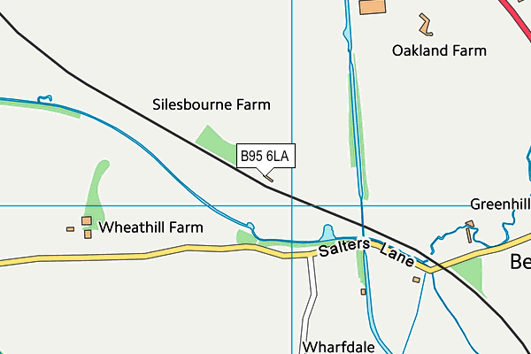 B95 6LA map - OS VectorMap District (Ordnance Survey) B95 6LA map - OS VectorMap District (Ordnance Survey)