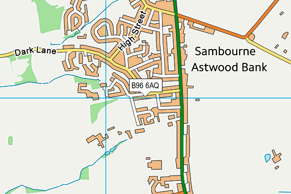 B96 6AQ map - OS VectorMap District (Ordnance Survey)