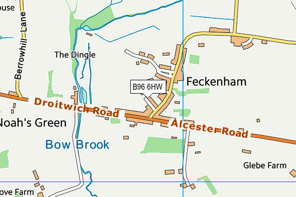 B96 6HW map - OS VectorMap District (Ordnance Survey) B96 6HW map - OS VectorMap District (Ordnance Survey)
