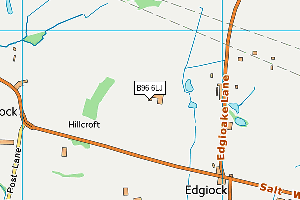 B96 6LJ map - OS VectorMap District (Ordnance Survey) B96 6LJ map - OS VectorMap District (Ordnance Survey)
