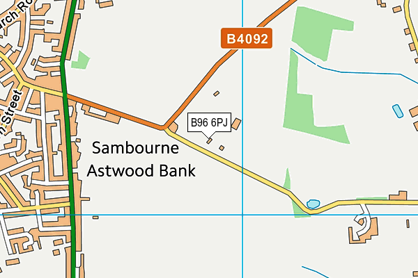 B96 6PJ map - OS VectorMap District (Ordnance Survey) B96 6PJ map - OS VectorMap District (Ordnance Survey)