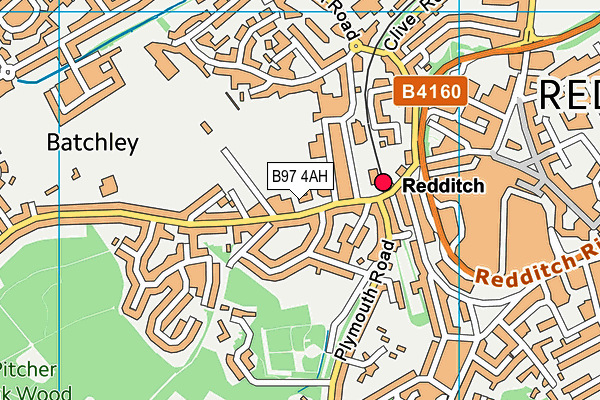 B97 4AH map - OS VectorMap District (Ordnance Survey) B97 4AH map - OS VectorMap District (Ordnance Survey)