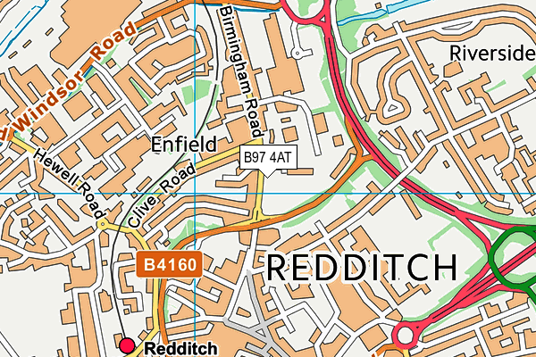 B97 4AT map - OS VectorMap District (Ordnance Survey) B97 4AT map - OS VectorMap District (Ordnance Survey)