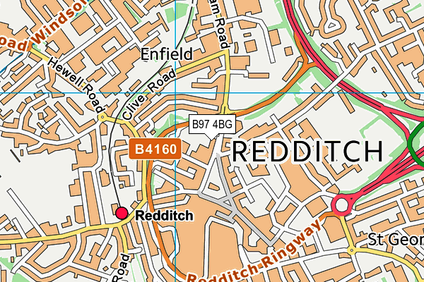 B97 4BG map - OS VectorMap District (Ordnance Survey) B97 4BG map - OS VectorMap District (Ordnance Survey)