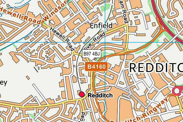 B97 4BJ map - OS VectorMap District (Ordnance Survey) B97 4BJ map - OS VectorMap District (Ordnance Survey)